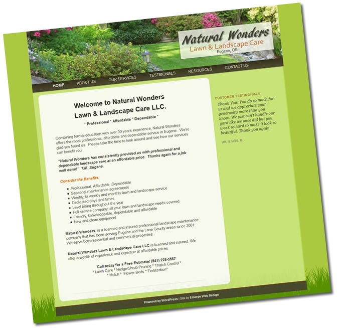 Natural Wonder Yard Care